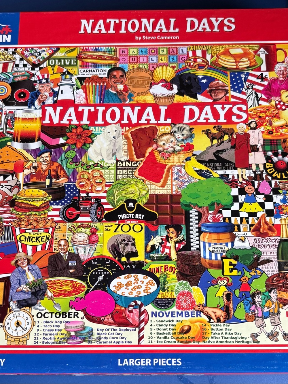 White Mountain Puzzles- National Days- 1000 pc.  Jigsaw Puzzle